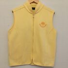 YELLOW QUILTED GOLF GILET  BY GLENMUIR LINING SIZE SMALL