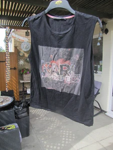 Karl Lagerfeld Sleevless T Shirt - Size L - Picture 1 of 6