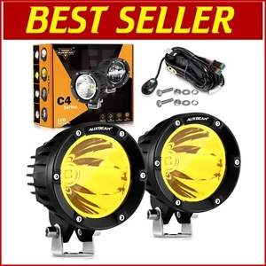 Durable IP68 Waterproof 72W Amber LED Fog Lights – Ideal for Off-Road Adventures - Picture 1 of 8