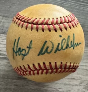 HOYT WILHELM HOF SIGNED AUTO OLD NL FREENEY 1st Rawlings Baseball PSA CERT - Picture 1 of 2