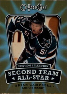 2008-09 O-Pee-Chee Second Team All-Stars #2NDBC Brian Campbell - NM-MT