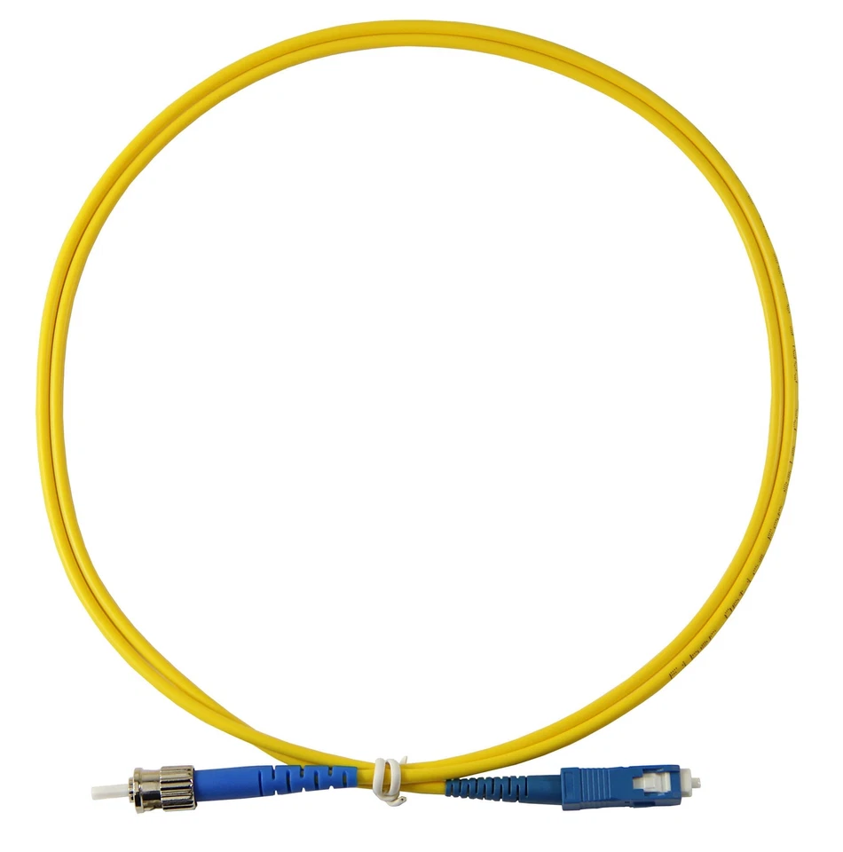 5m ST-SC Simplex 9/125um Simplex Single Mode Fiber Optic Patch Cable - Image 1 of 1