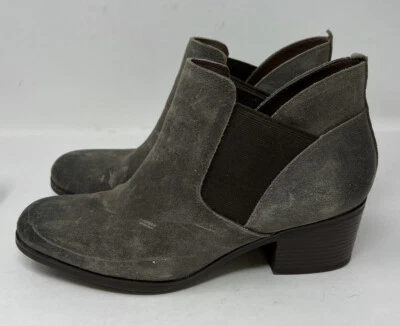 Botines Rockport Mujer Danii Chelsea Cuero Pulido Gris Talla 10 Foto 1 de 4