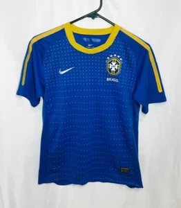 Nike Dri-Fit Brazil Robinho #11 National Soccer Team Jersey Youth Large -  K2 - Picture 1 of 6
