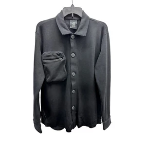 NUEVA Chaqueta Camisa Pequeña Thom/krom Mezcla de Algodón Negro - Imagen 1 de 5