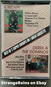Best Of CREAM / DEREK & THE DOMINOS CASSETTE - PLAY TESTED - SOUNDS GREAT! - Picture 1 of 5