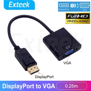 Displayport Display Port DP Male to VGA Female Video Converter Adapter Cable PC - Picture 1 of 7