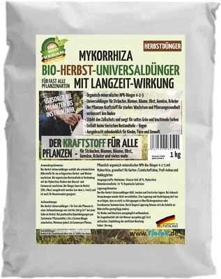Fioran® Bio-Herbst-Universaldünger Mykorrhiza Vegan Langzeit 1 5 15kg DE Herstel - Bild 1 von 3
