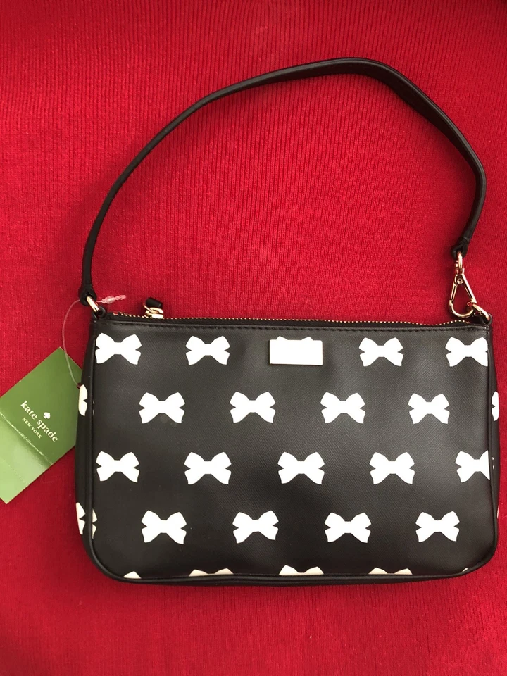 Mini embrague Kate Spade New York - Brightwater Drive. Negro/crm Foto 1 de 3