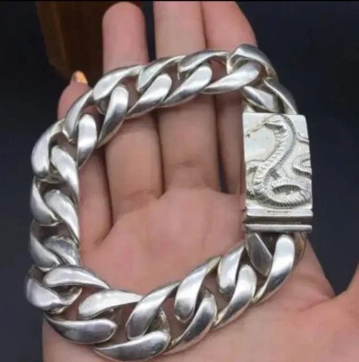 ALTA QUALITÀ Argento TIBETANO Bracciale - Immagine 1 di 4