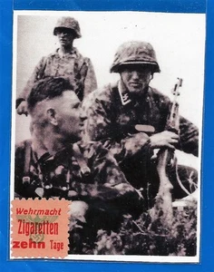 NAZI DEUTSCHLAND 3. Reich Wehrmacht 10 Zigaretten Ration Stempel - Bild 1 von 1