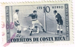 Costa Rica Sport Soccer airmail stamp 1960 AMR - Picture 1 of 1