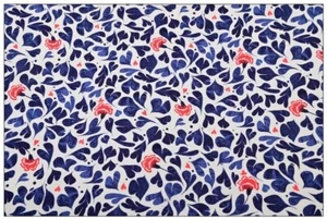 Cath Kidston Marble Hearts Cotton Duck Canvas Fabric 1/2 Metre - Picture 1 of 2