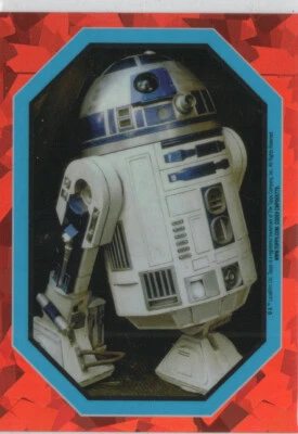 2023 Topps Chrome Sapphire Star Wars R2-D2 Sticker SSP Blue Border Rare Puzzle - Image 1 of 2