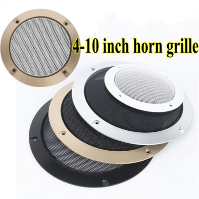 4"/5"/6.5"/8"/10 Inch Speaker Protective Cover Decorative Ring Metal Mesh Cover - Image 1 of 4