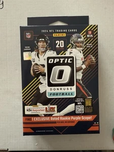 2024 NFL Donruss Optic Football Trading Card Hanger Box sigillato a mano - Foto 1 di 2
