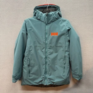 Chaqueta de nieve de invierno Helly Hansen para niños 12 capucha aislada cálida esquí al aire libre - Imagen 1 de 14