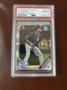CJ Abrams 2019 Bowman Draft Chrome #BDC85 PSA 10 - Picture 1 of 2
