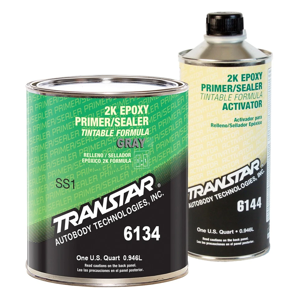 Transtar 6134 2K Epoxy Gray Primer Sealer/Groundcoat Kit w/ Activator (Quart) - Image 1 of 1
