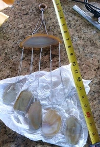 Wind Chime Rock/Agate outdoor Handmade. 18 inches L, 5.5 Inches Wide. Brand New - Picture 1 of 22