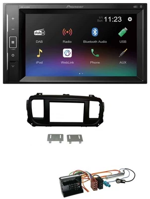 Pioneer DAB MP3 2DIN Bluetooth USB Autoradio für Peugeot Expert Traveller ab 201 - Bild 1 von 4