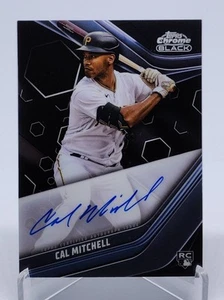2023 Topps Chrome Black Cal Mitchell Autograph CBA-CMI Pirates - Picture 1 of 2