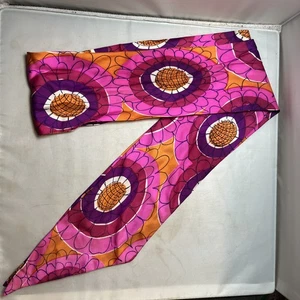 Psychedelic Cloth Belt Tie 1960s Vintage 54" - Picture 1 of 2