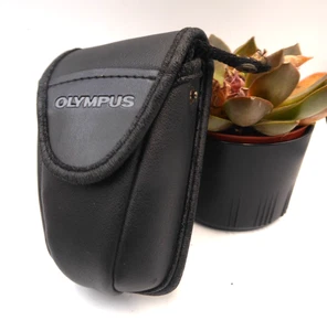 Estuche de cuero Olympus mju II Stylus Epic 35 mm cámara fotográfica compacta buen estado - Imagen 1 de 7