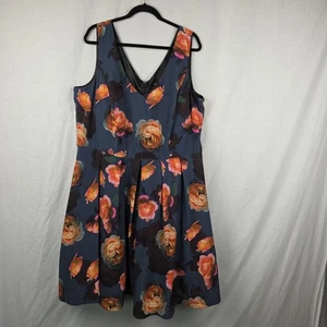 City Chic Plus Size XL Floral Dress Formal Wedding Special Occasion BNWT - Picture 1 of 11