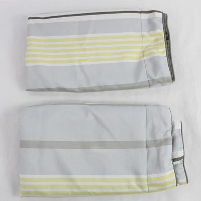 Set Of 2 Multicolor Striped Pillow Shams Covers 20" x 26" Home Decor - Image 1 of 4