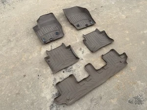 5 WeatherTech Tan Plastic Floor Tray Mats fits Volvo XC90 2003-2014 - Picture 1 of 6