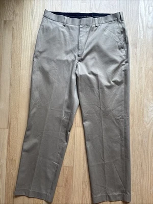 Pantalones de vestir lisos 100 % algodón tostado Axist para hombre, talla 36x32 Foto 1 de 4