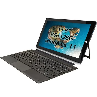 Windows Tablet with Keyboard, 11.6 inch 2-in-1 Tablets Laptops Touchscreen Wi... - Image 1 of 4