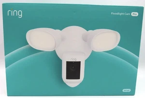 Ring Floodlight Cam Pro 2K Ring Vision, 2 LED Lights Wi-Fi & 3D Motion White - Picture 1 of 4