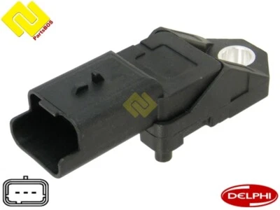 DELPHI PS10197 ,079800-7661 INTAKE MANIFOLD PRESSURE SENSOR MAP ,9649396580 ,... - Image 1 of 4