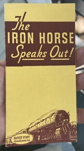 ca.1930's Association of American RAIROADS Promo BOOKLET Iron Horse Speaks Out - Picture 1 of 9
