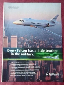 5/1998 PUB DASSAULT AVIATION FALCON 2000 NEW-YORK WTC TWIN TOWERS ORIGINAL AD - Imagen 1 de 1