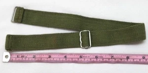 British Green Cotton and Elastic Turtle or Brodie Chin strap sewn end each E110 - Picture 1 of 4