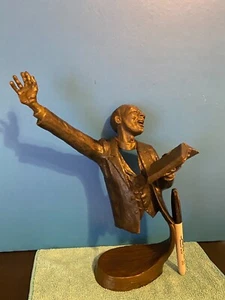 "MARK HOPKINS BRONCE ""POR LA PALABRA~"12""X9" - Imagen 1 de 8