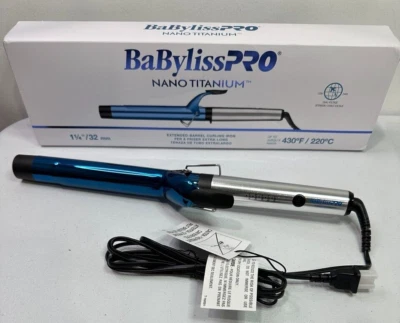 BaBylissPRO Nano Titanium Extended Barrel Curling Iron 1 1/4"/ 32mm - Image 1 of 4