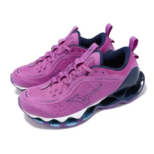 Mizuno Wave Prophecy 13 Purple Navy Women Road Running Jogging Shoes J1GD2400-26