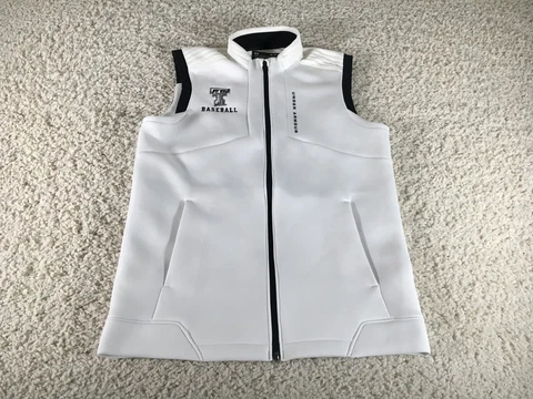 Texas Tech Red Raiders Vest Mens Medium White Under Armour Baseball Diamond Club Cover