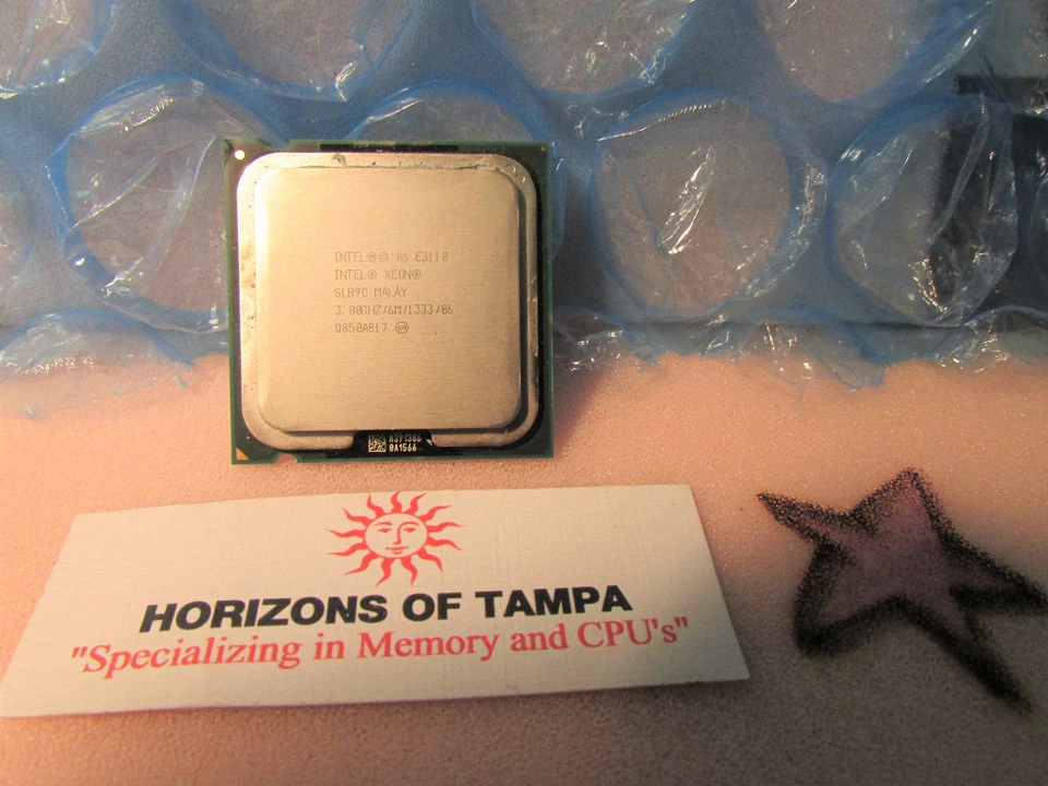 Intel SLB9C Xeon E3110 Dual Core 3GHZ 6M 1333FSB CPU Processor - Image 1 of 1