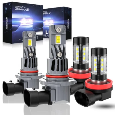 For Chevrolet Equinox 2019-2020 LED Headlight Kit Bulbs 9012+H11 Hi-Lo Fog Beam - Image 1 of 4