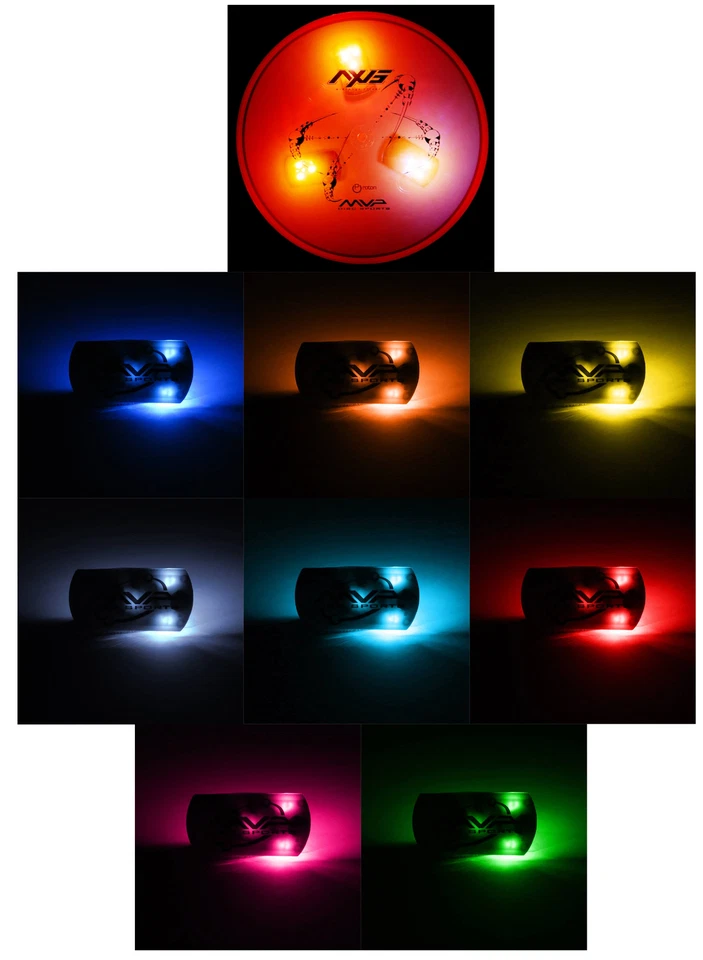 MVP Tri-Lit LED Lights for Night Disc Golf - Choose Color - Image 1 of 1