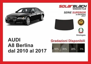 pellicola oscurante Audi A8 BERLINA dal 2010 AL 2017 kit lunotto SUPERIOR - Imagen 1 de 1
