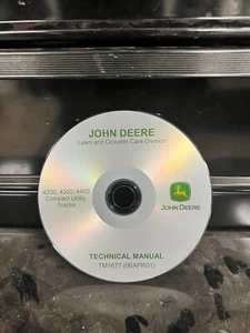 John Deere 4200 4300 4400 Compact Utility Tractor Service Repair Manual TM1677CD - Picture 1 of 9
