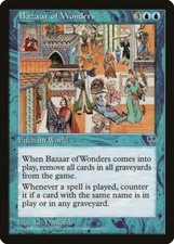 MTG MIRAGE BAZAAR OF WONDERS NM MAGIC THE GATHERING ENCHANTMENT BLUE RARE
