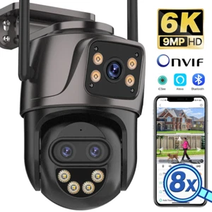 Cámara IP Exterior 6K 9MP PTZ WLAN - 3 Objetivos, Seguimiento Automático, Visión Nocturna, Zoom - Imagen 1 de 24