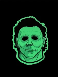 Michael Myers Halloween Glow In The Dark Vinyl 3inch Sticker - Picture 1 of 3
